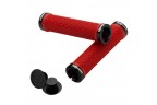 SRAM Locking Grips Red with Double Clamps & End Plugs