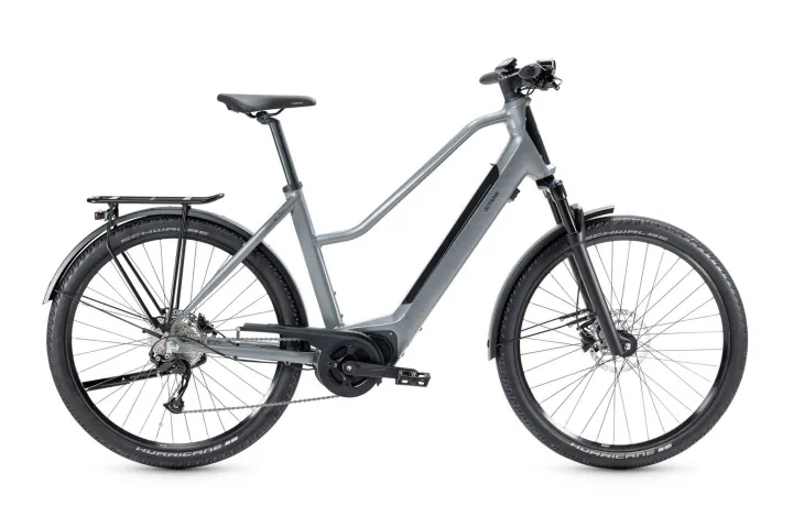 VTC Électrique GITANE G-Life XR 2 Trapèze, gris droit