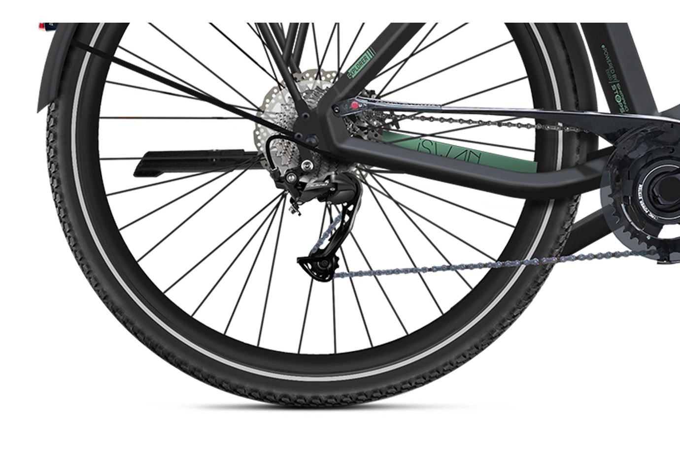 Vélo Urbain Électrique O2FEEL iSwan Explorer Boost 6.1 Bas - 432 Wh