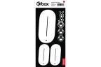 PACK NUMÉROS PLAQUE BOX BLANC